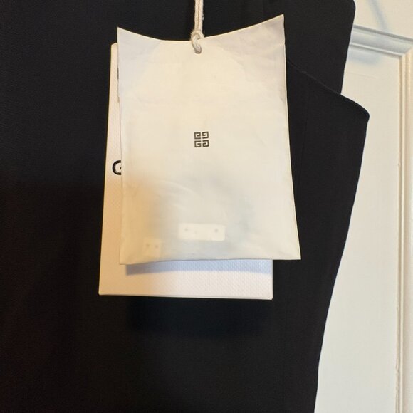 NWT Givenchy Black Evening Gown Size 2 Luxury Designer Glam with Metal Strap - Picture 13 of 13